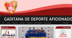 Desktop Screenshot of gaditanadeporteaficionado.org